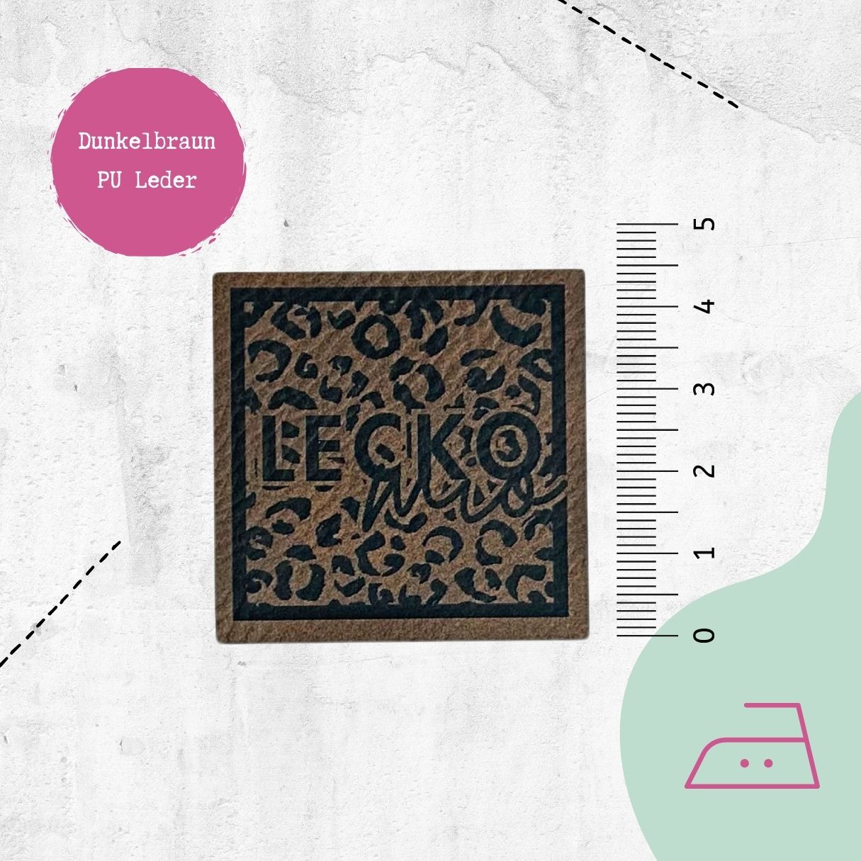 Kunstlederlabel &quot;LeckoMio&quot; zum Aufbügeln