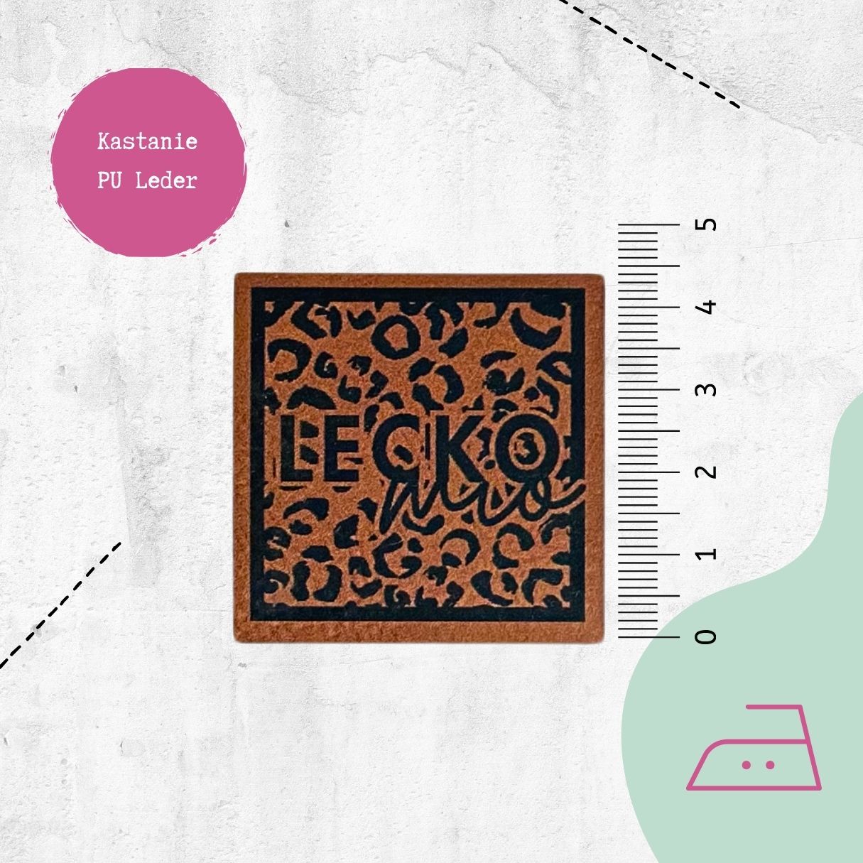 Kunstlederlabel &quot;LeckoMio&quot; zum Aufbügeln