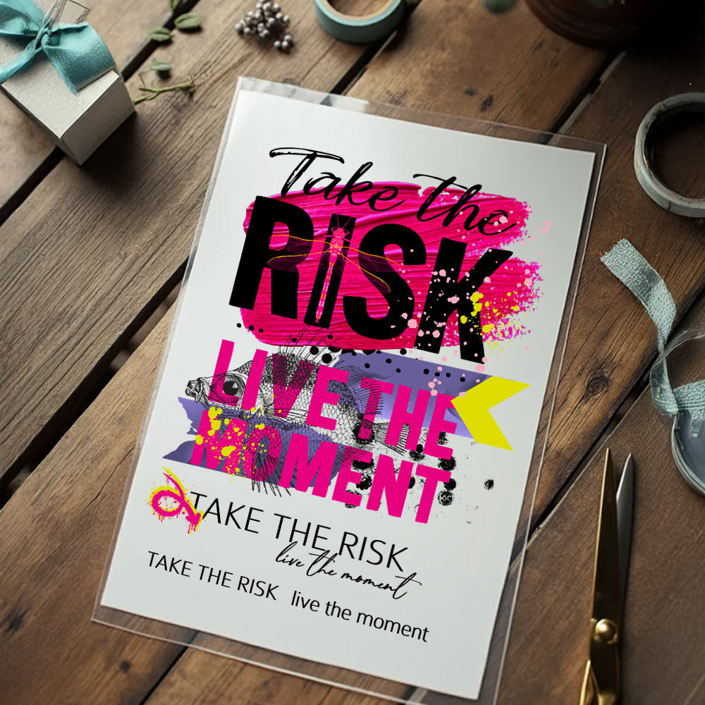 Bügelbild &quot;Take the risk&quot; - Graphic Jam 