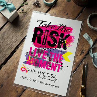 Bügelbild &quot;Take the risk&quot; - Graphic Jam 